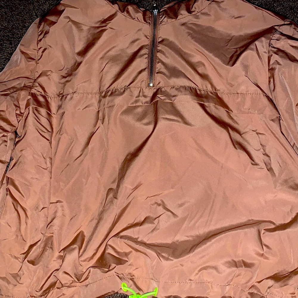Brown bomber jacket size small